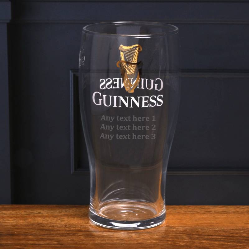 Classic Tulip Guinness Personalised Pint Glass