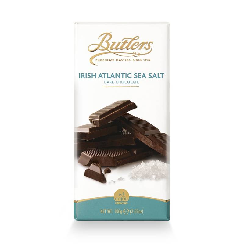 Irish Atlantic Sea Salt Dark Bar 100g