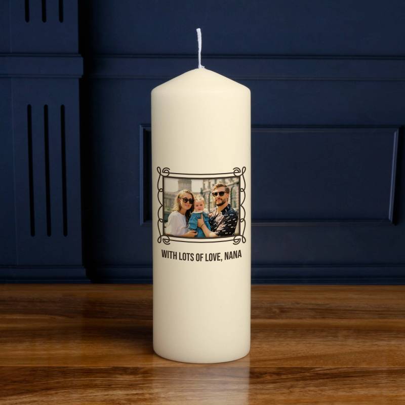 Any Photo And Message - Personalised Candle