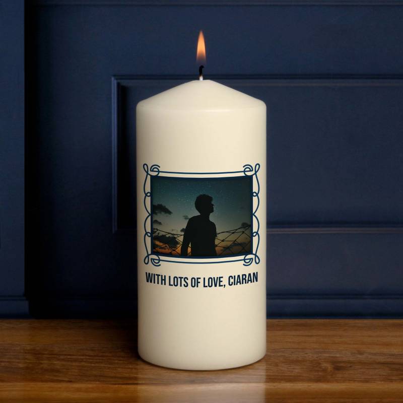 Any Photo And Message - Personalised Candle