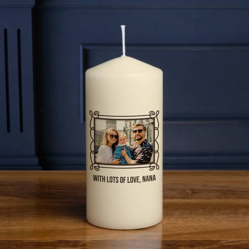 Any Photo And Message - Personalised Candle