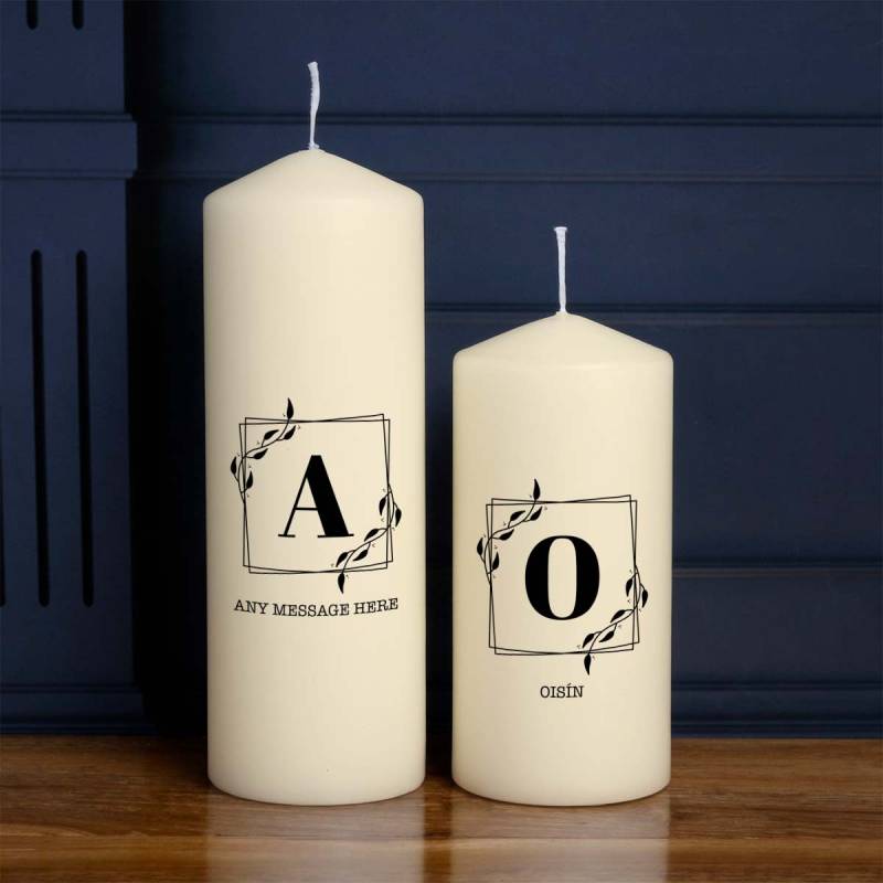 Any Initials And Message - Personalised Candle