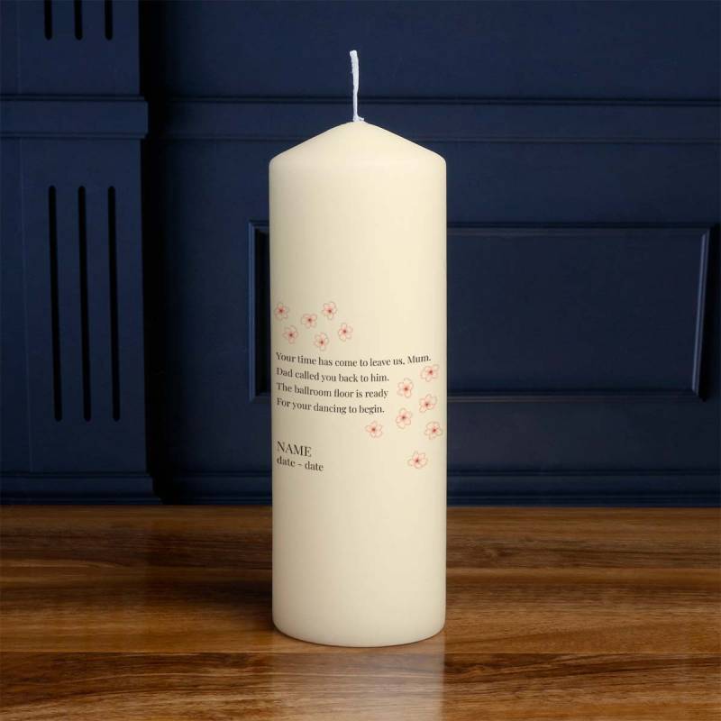 Memorial Poem Mum - Personalised Candle