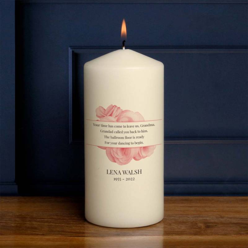 Memorial Poem Grandma - Personalised Candle