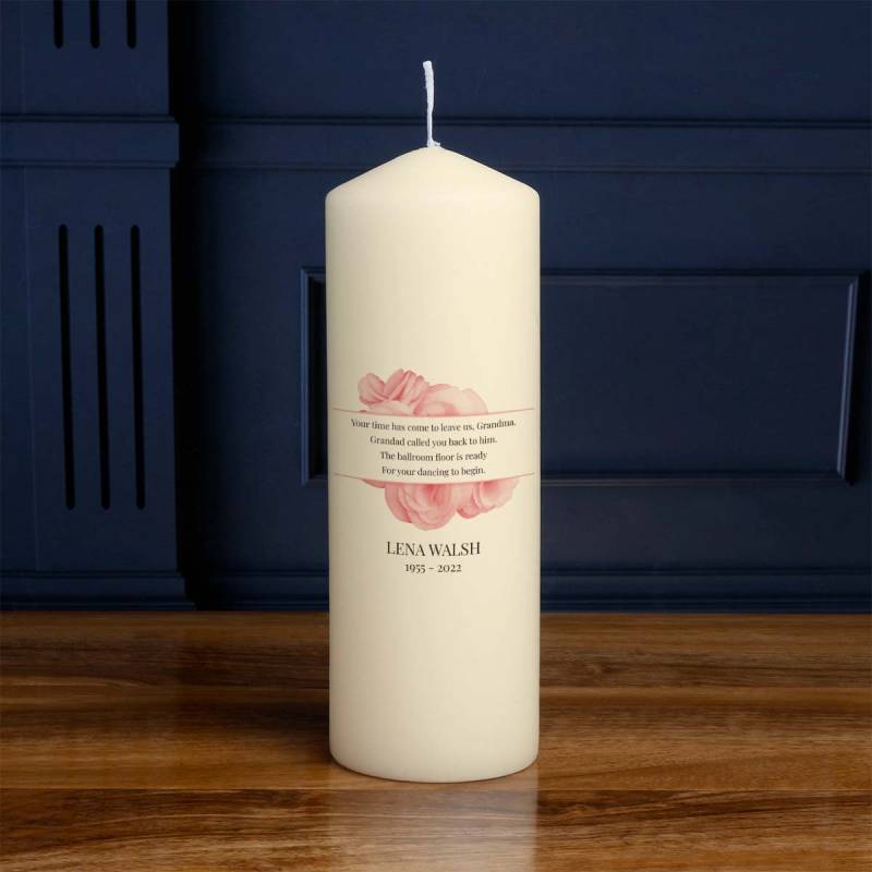 Memorial Poem Grandma - Personalised Candle