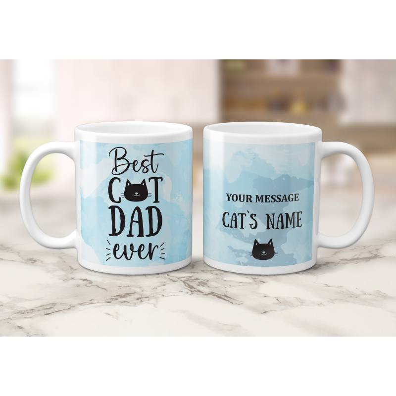 Best Cat Dad Ever - Personalised Mug