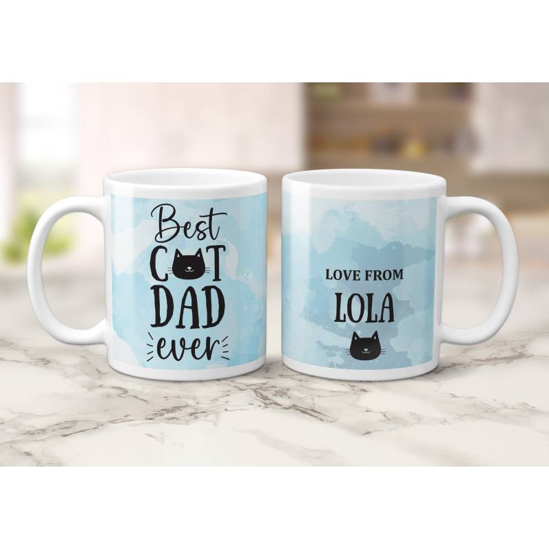 Best Cat Dad Ever - Personalised Mug