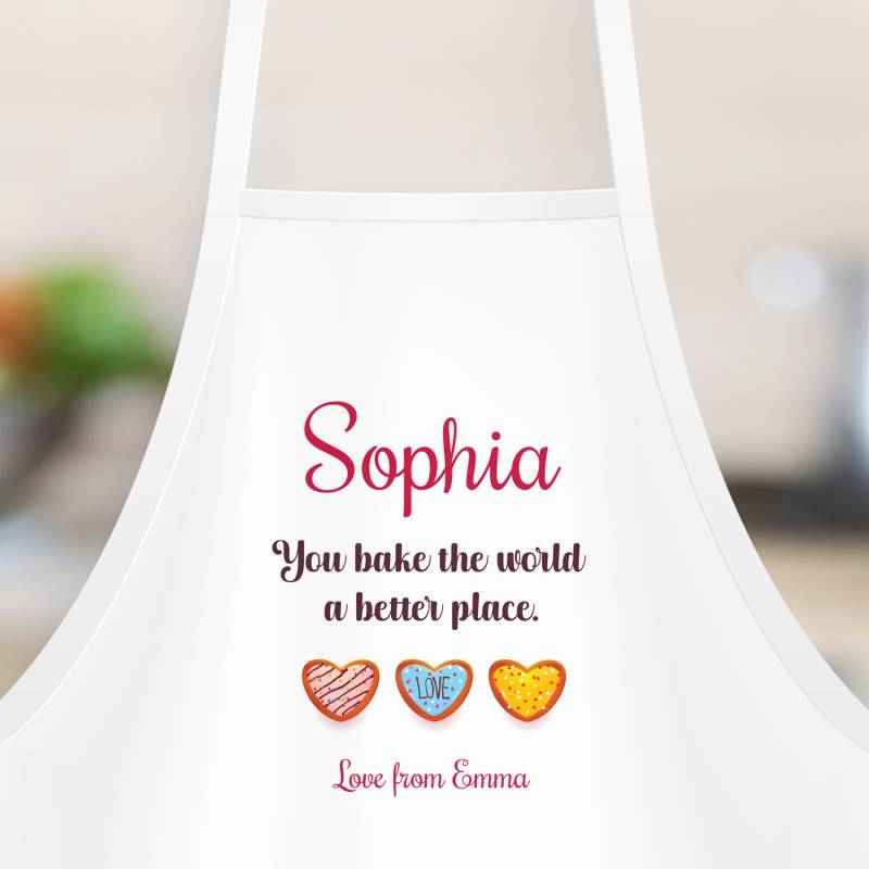 You Bake the World a Better Place - Personalised Apron