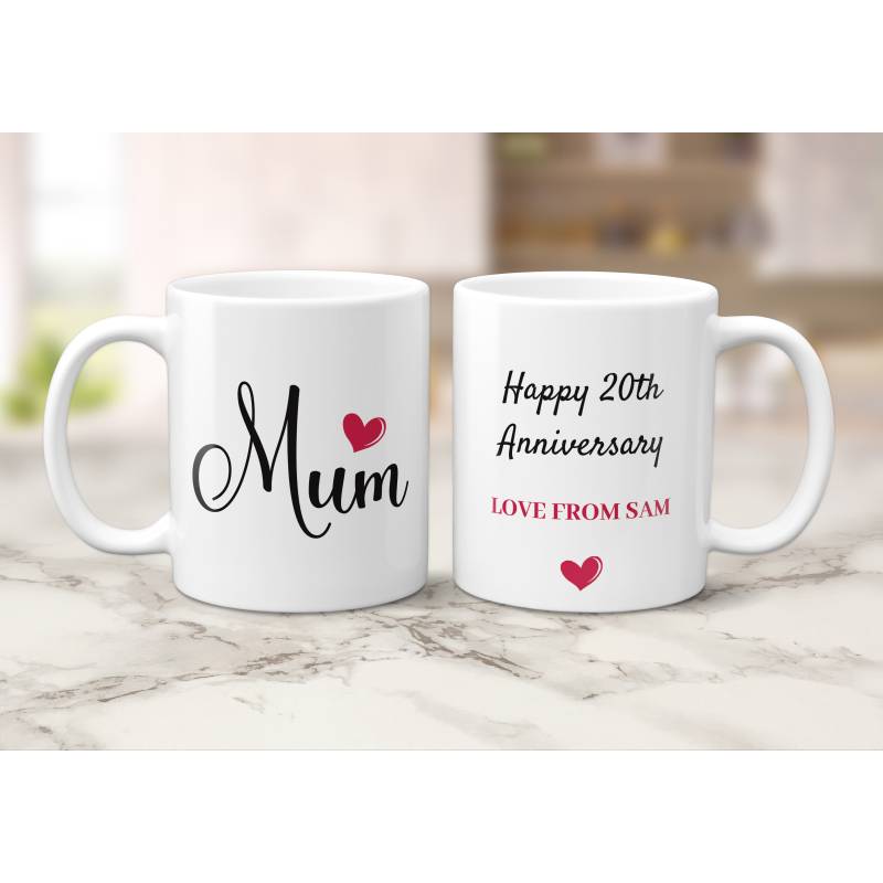 Mum and Dad and Any Message - Personalised Mug