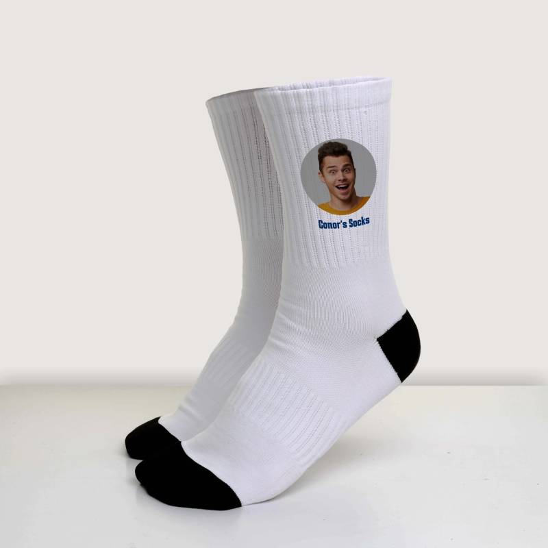 Any Photo and Message - Personalised Socks