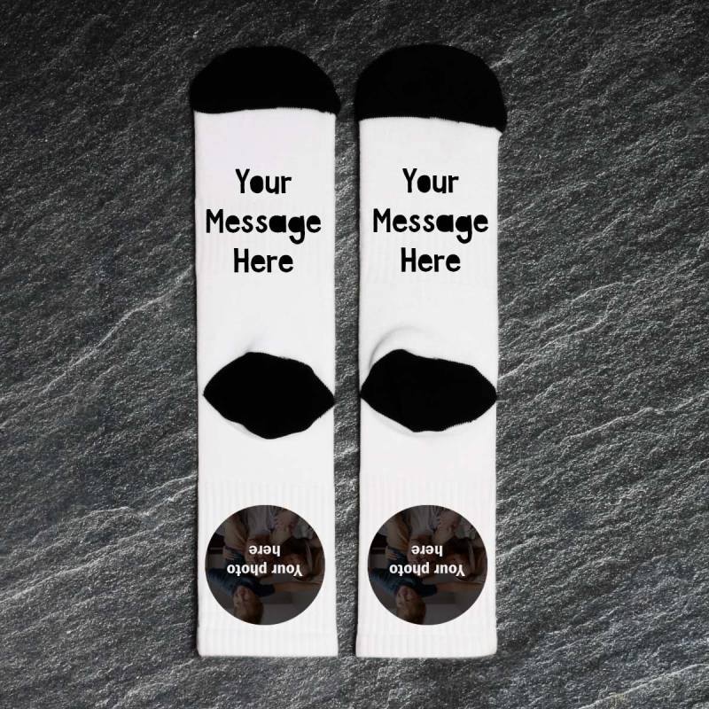 Any Eight Photos - Personalised Socks