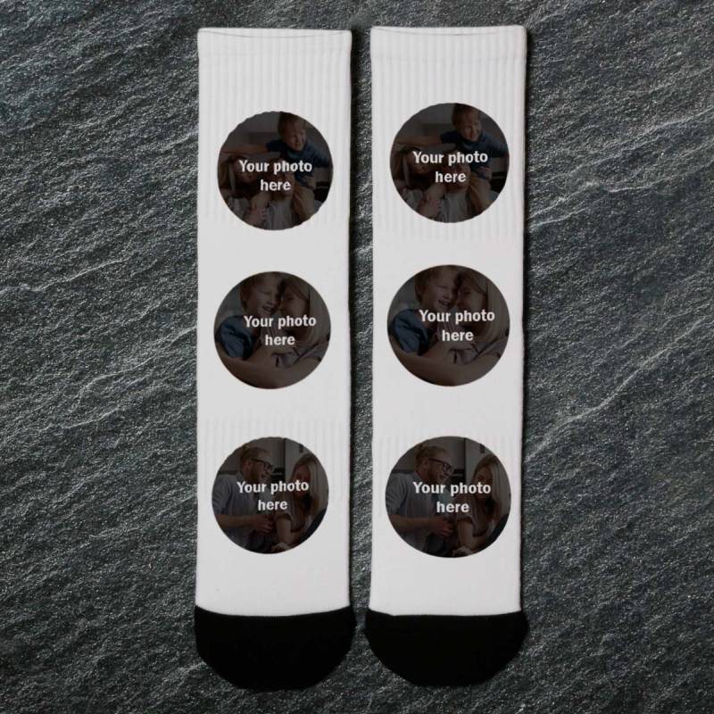 Any Eight Photos - Personalised Socks