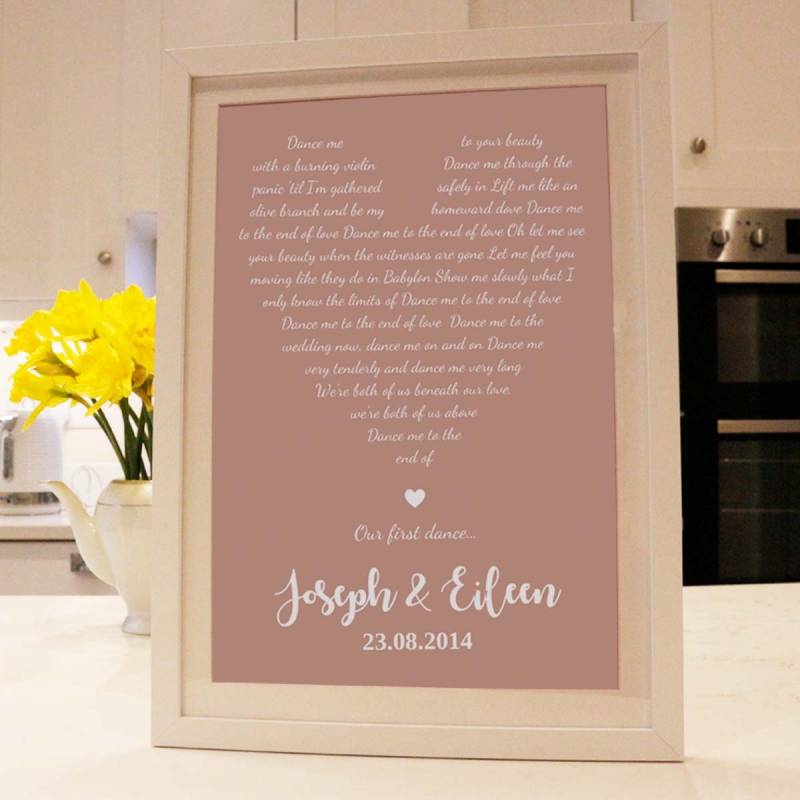 Our First Dance Lyrics Poster