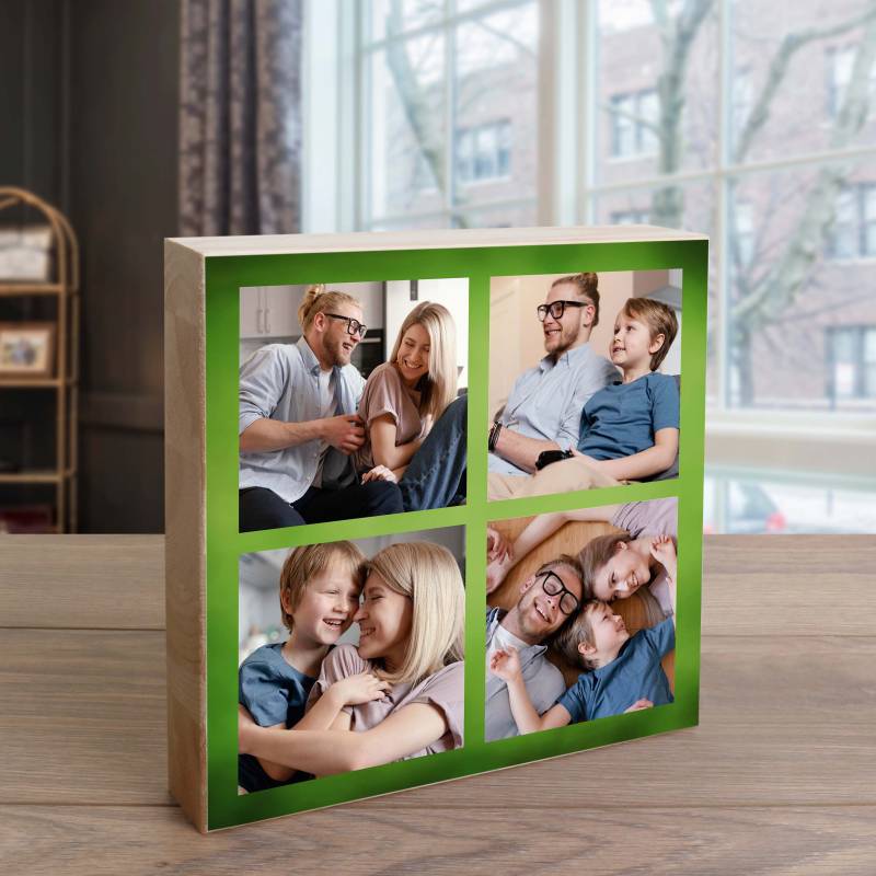 Any 4 Photos - Wooden Photo Blocks