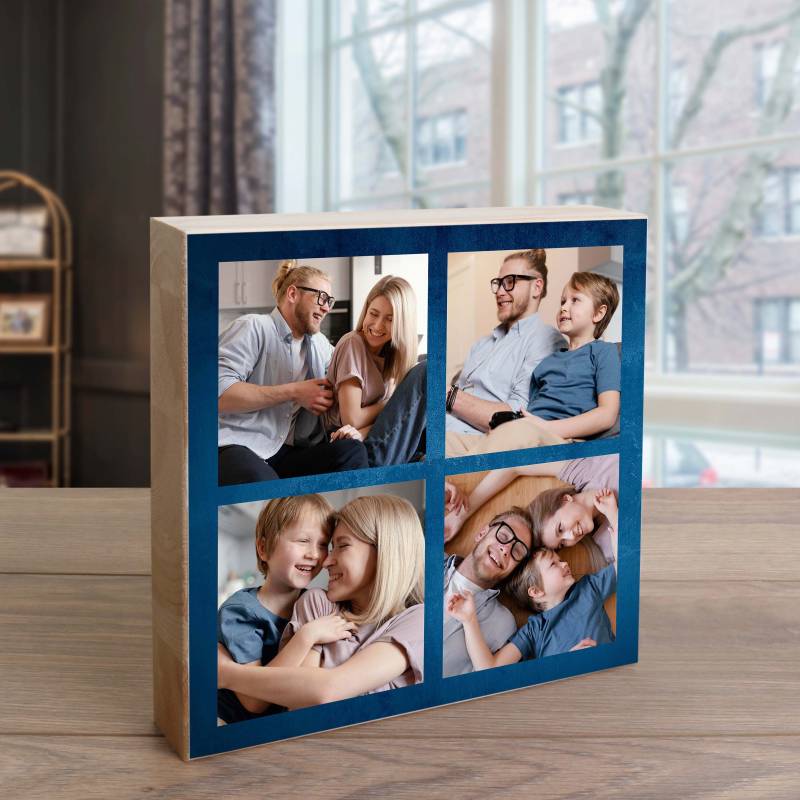 Any 4 Photos - Wooden Photo Blocks