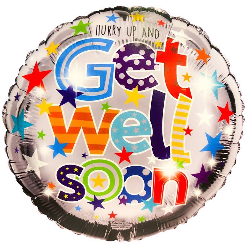 Get Well Soon Stars Balloon in a Box