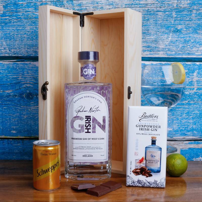 You are the Gin to my Tonic - Personalised Wooden Gin Box