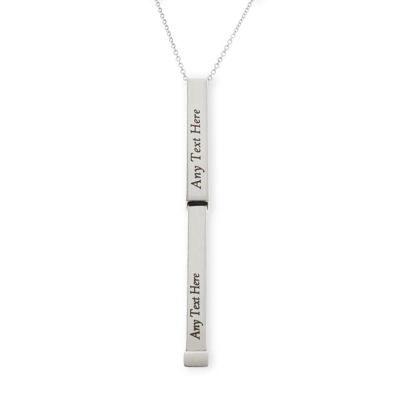 Personalised Secret Message Bar Necklace