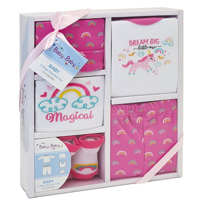 Boxed 5 Piece Baby Gift Set