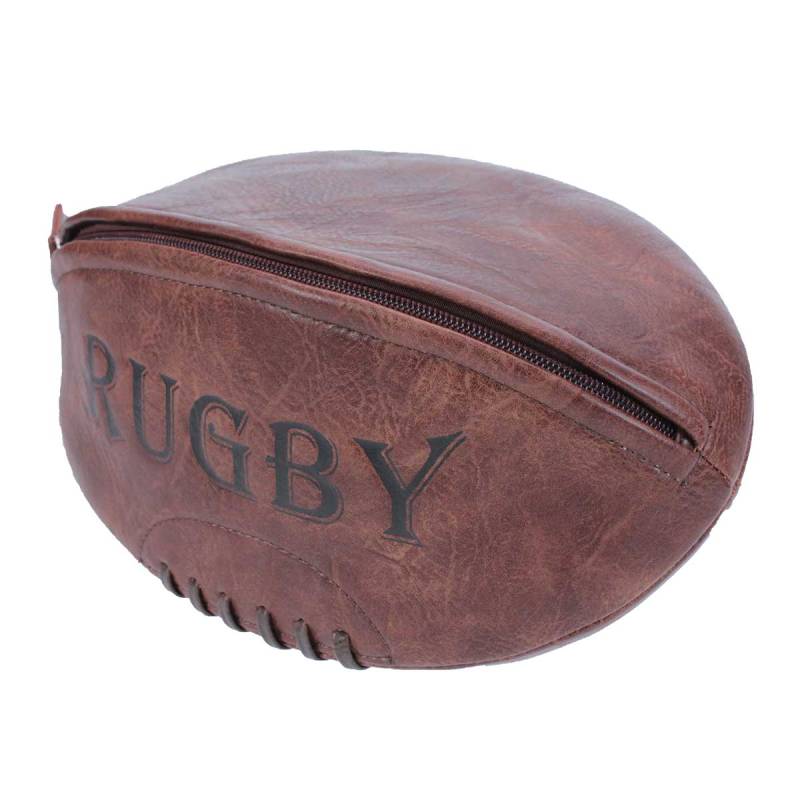 Heritage Vintage Leather Look Rugby Washbag