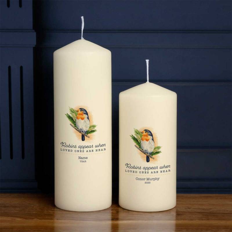 Robins Appear When Loved Ones Are Near New - Personalised Candle