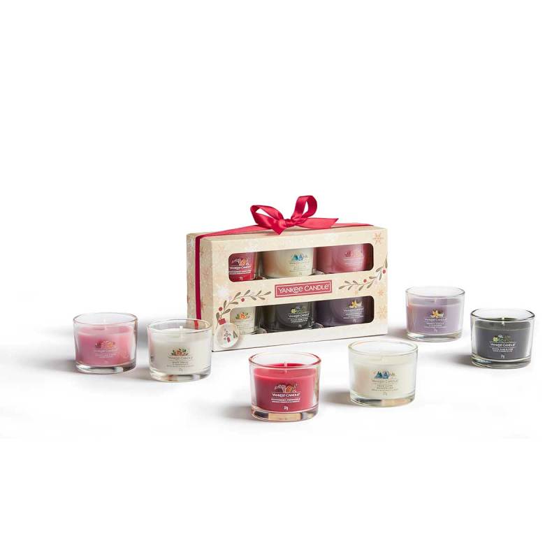 6 Filled Votive Christmas Yankee Candle Gift Set