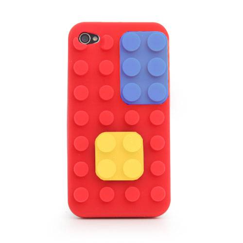 Colour Block iPhone 4 Case Red