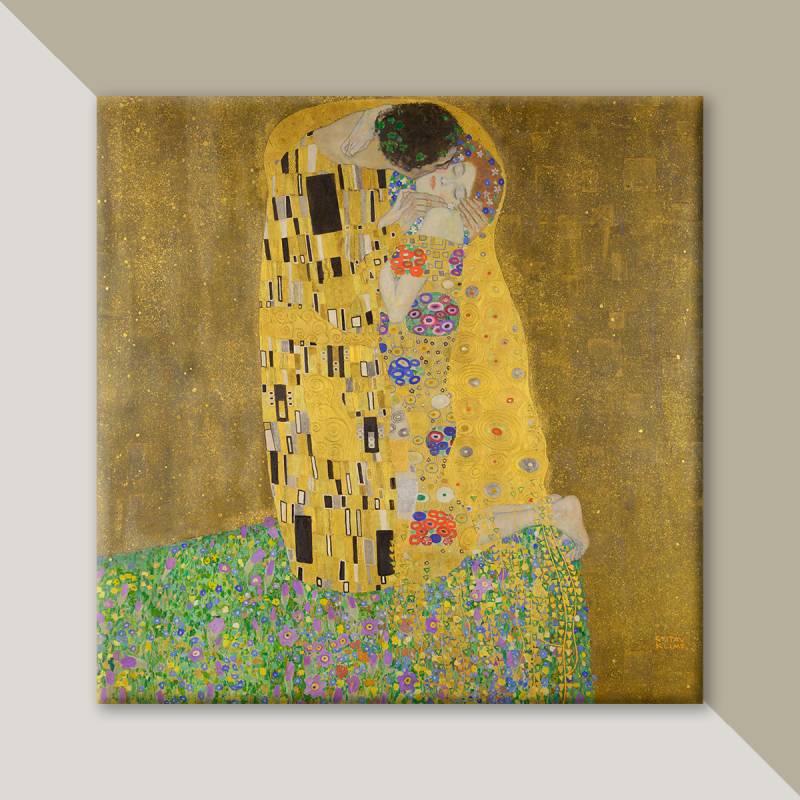 The Kiss by Gustav Klimt - Stretched Canvas