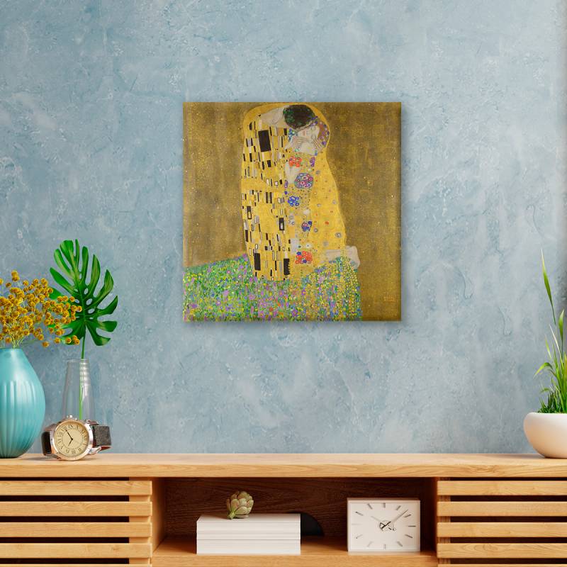 The Kiss by Gustav Klimt - Stretched Canvas