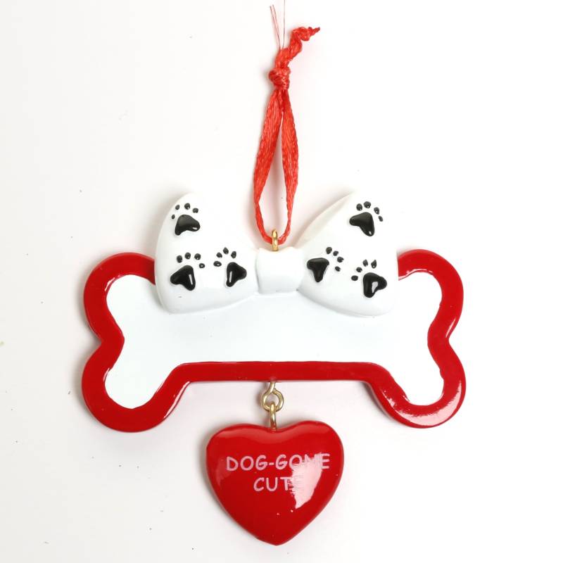 Personalised Christmas Ornament - Dog Gone Cute Bone