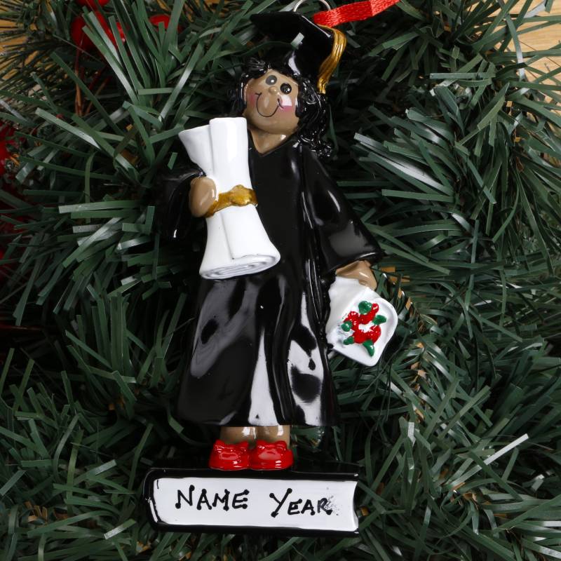 Personalised Ornament - Ethnic Graduate Girl