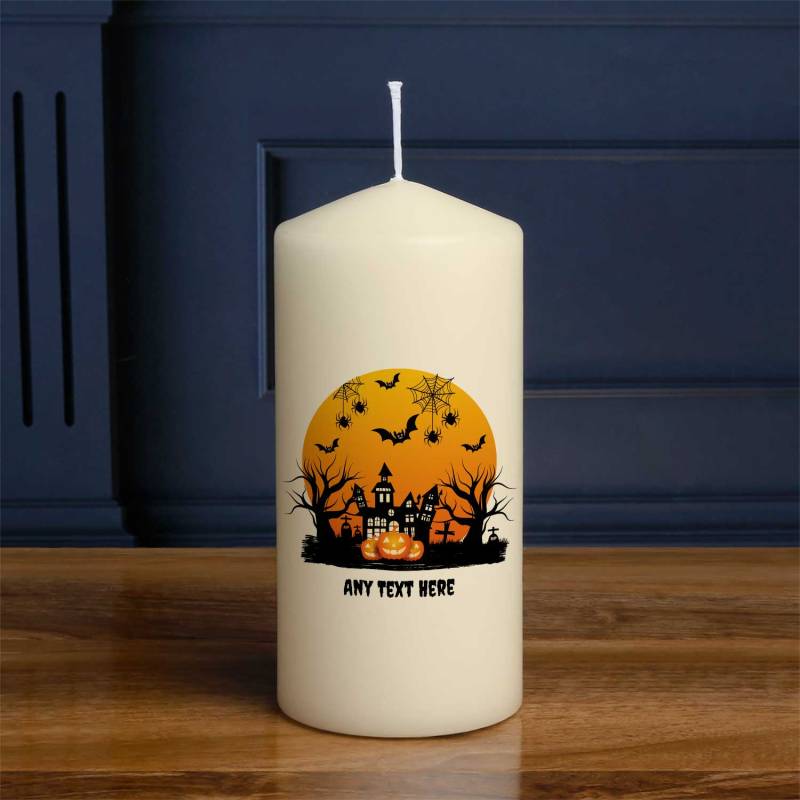 Haunted Castle - Personalised Candle