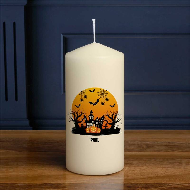 Haunted Castle - Personalised Candle