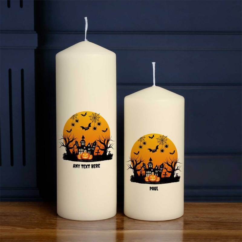 Haunted Castle - Personalised Candle