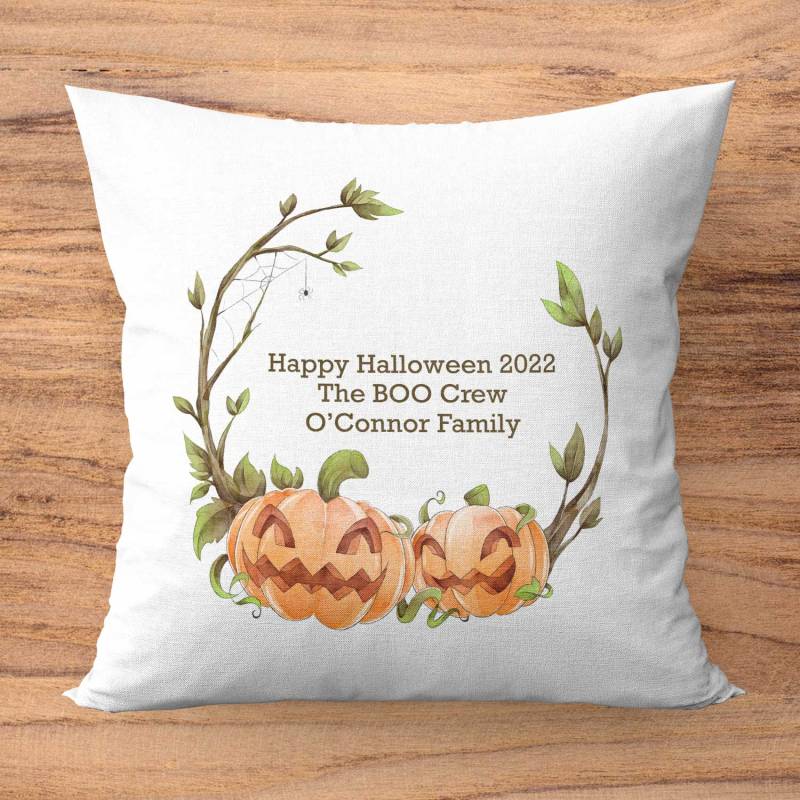 Pumpkin Vines Personalised Cushion Square