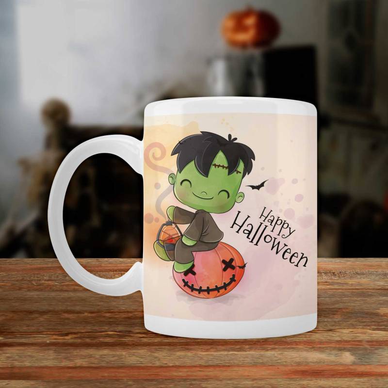 Happy Halloween Frankenstein - Personalised Mug