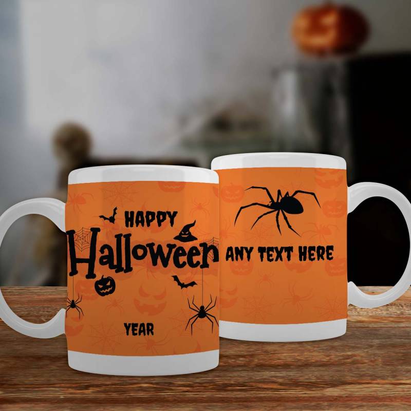 Any Message Happy Halloween - Personalised Mug