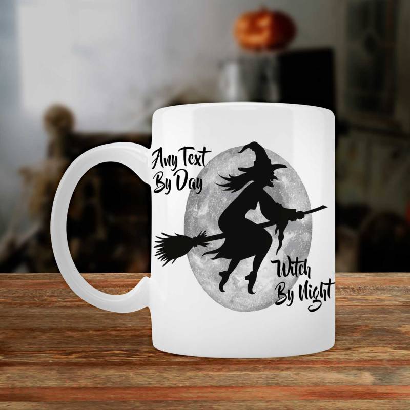 Any Title By Day, Witch By Night - Personalised Mug