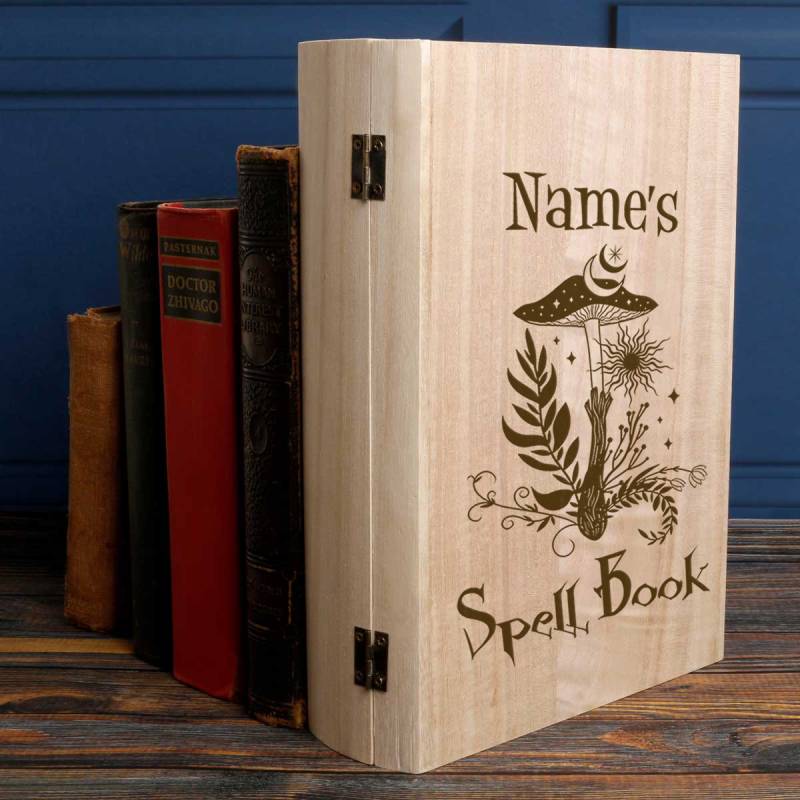 Spell Book - Personalised Wooden Keepsake Book