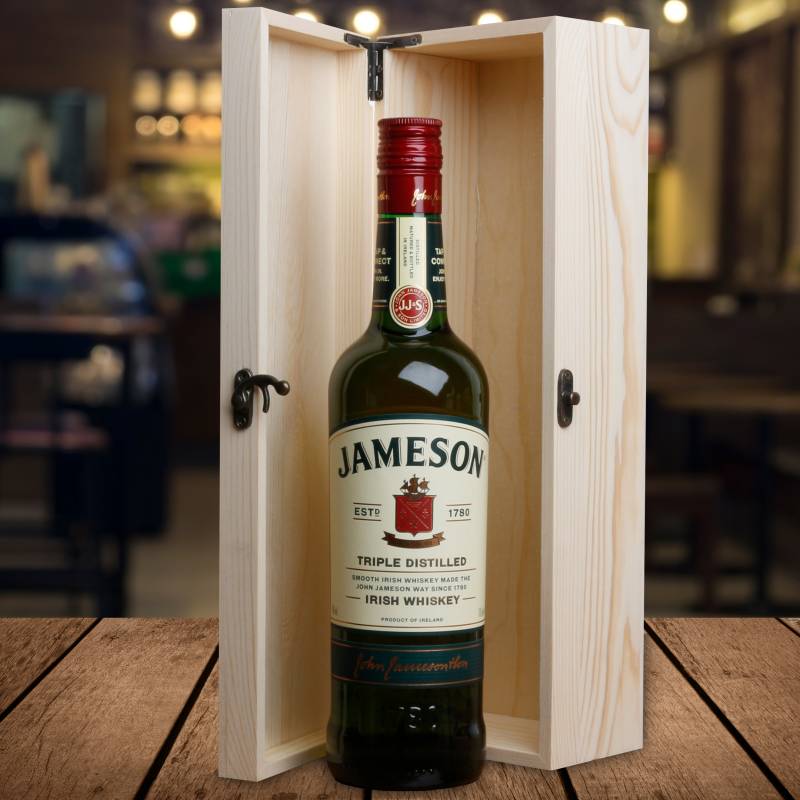 Any Text - Personalised Whiskey Wooden Box