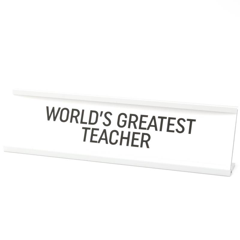 World's Greatest Teacher Desk Plaque