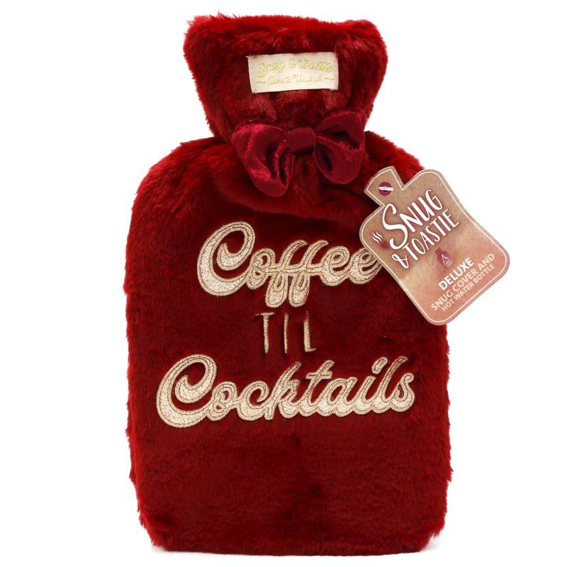 Slogan Plush Hot Water Bottle