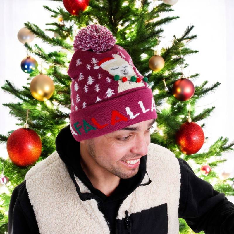 Novelty Christmas LLama LED Hat