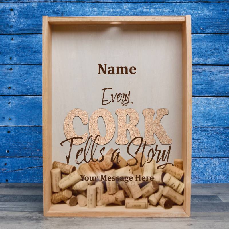 Every Cork Tells a Story - Personalised Cork Holder