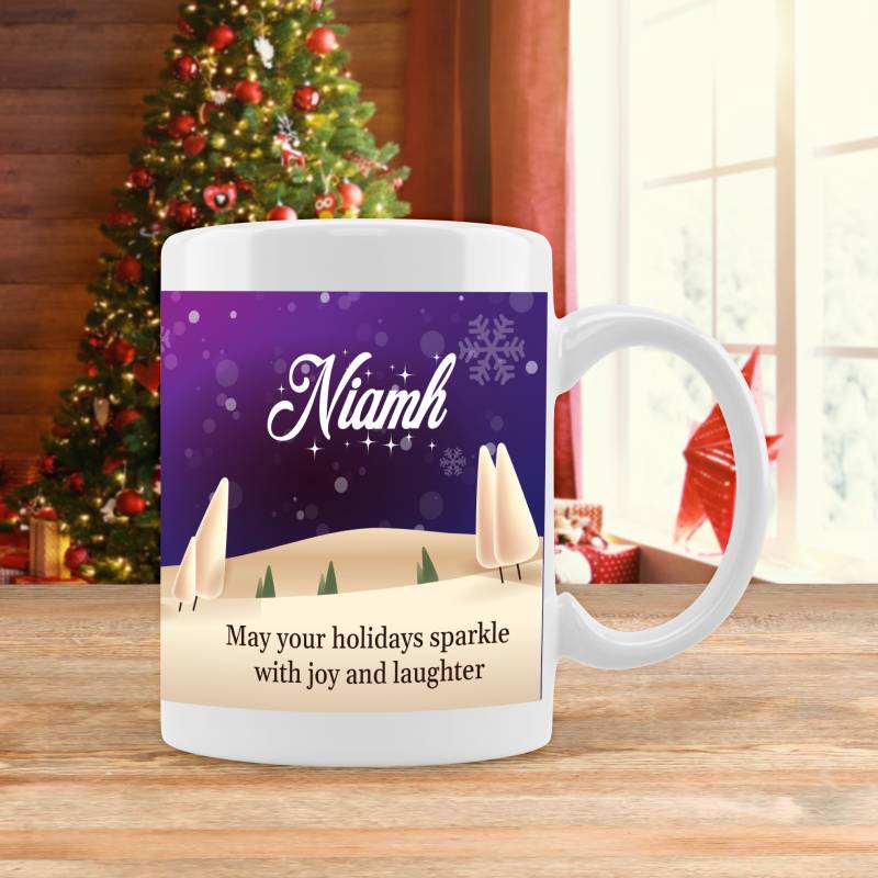 Any Name and Message Christmas Mug - Personalised Mug