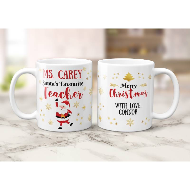 Santa's Favourite Teacher - Personalised Mug