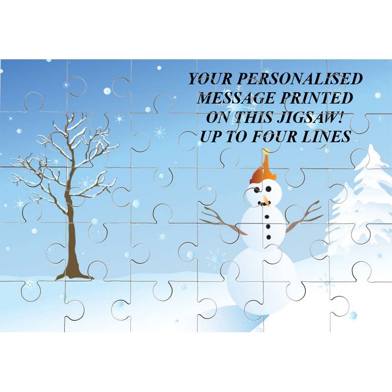 Personalised Christmas Greeting Jigsaw