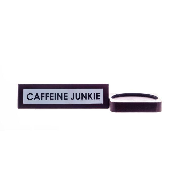 Wooden Desk Sign - Caffeine Junkie