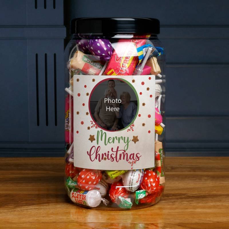 Merry Christmas - Personalised Sweets Jar