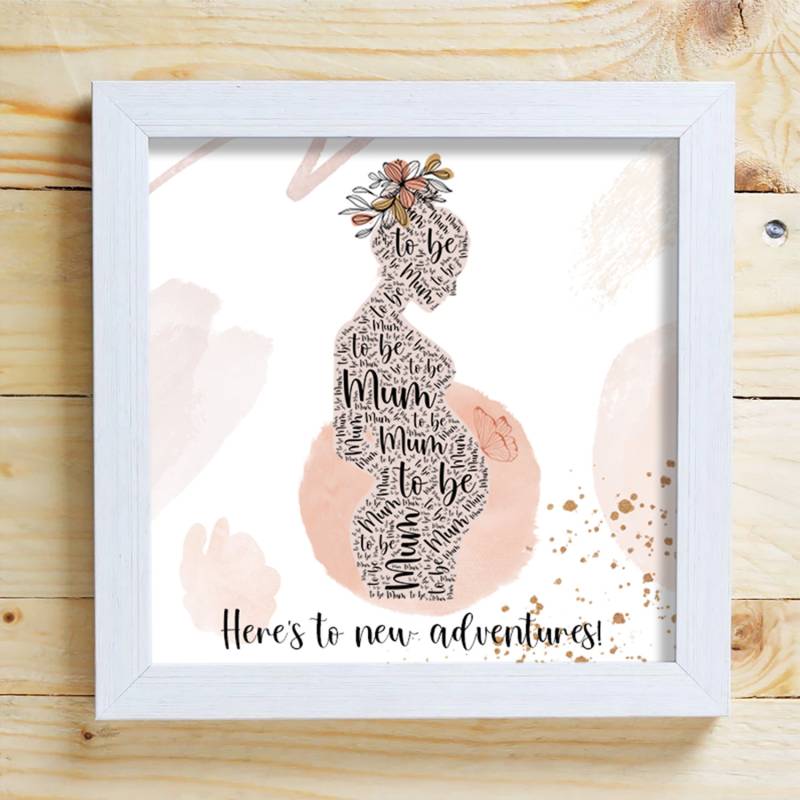 Any Name Ballerina Word Cloud Box Frame_DUPLICATE